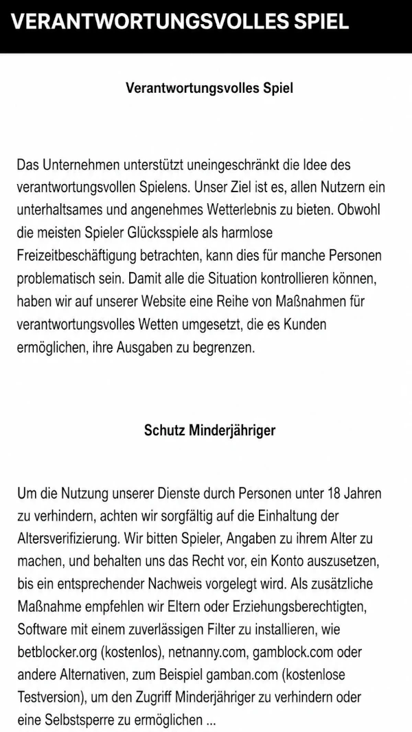 Этот раздел описывает Parimatch для пользователей в Германии, включая регистрацию, условия бонусов, ставки на спорт, платежи, безопасность и ответственную игру. Информация носит исключительно ознакомительный характер для лиц старше 18 лет.